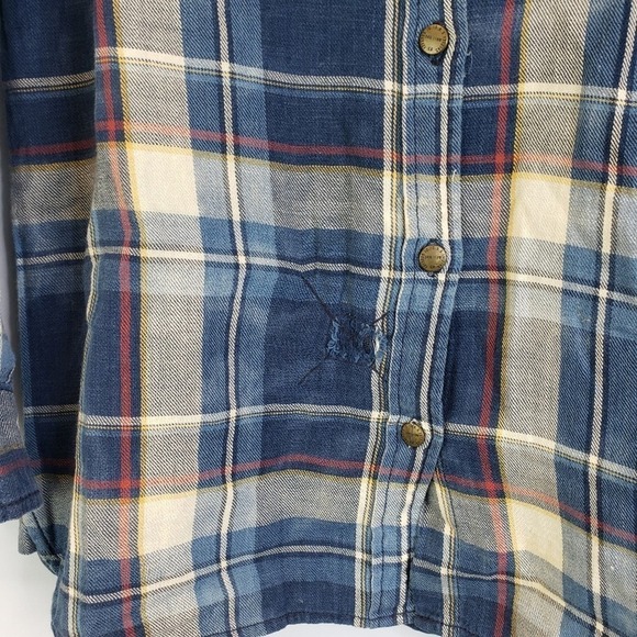 Current/Elliott The Perfect Shirt Intentionally Distressed SZ XS/0 - Picture 4 of 10